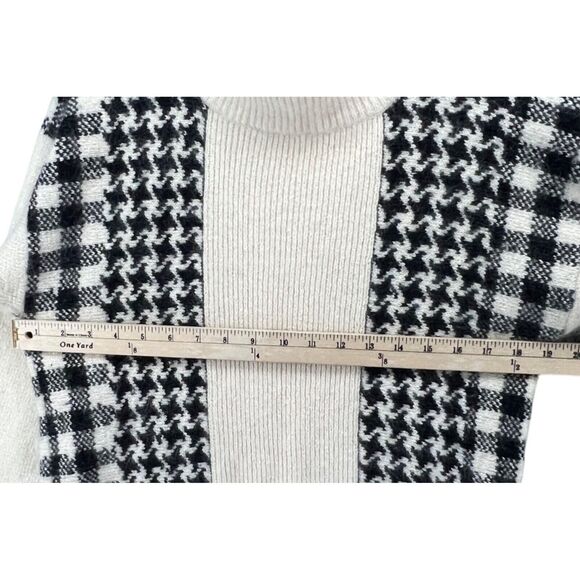 Vintage Glory B by Gloria Furman Sweater Womens Small Houndstooth Silk Angora - Picture 4 of 13